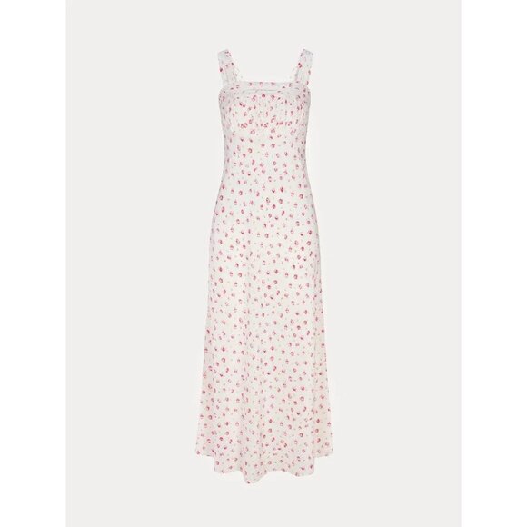 NWT Realisation Par Dharma in Baby Rose Silk Maxi Sun Dress M $300 - Picture 1 of 16